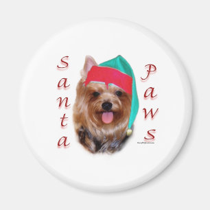 Yorkshire Terrier Santa Paws Magnet