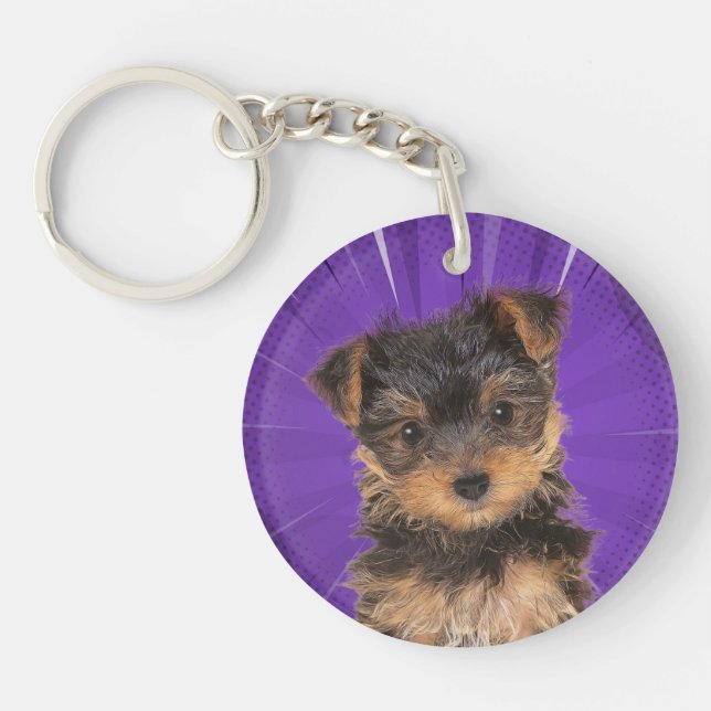 Yorkshire Terrier Schlüsselanhänger (Vorderseite)