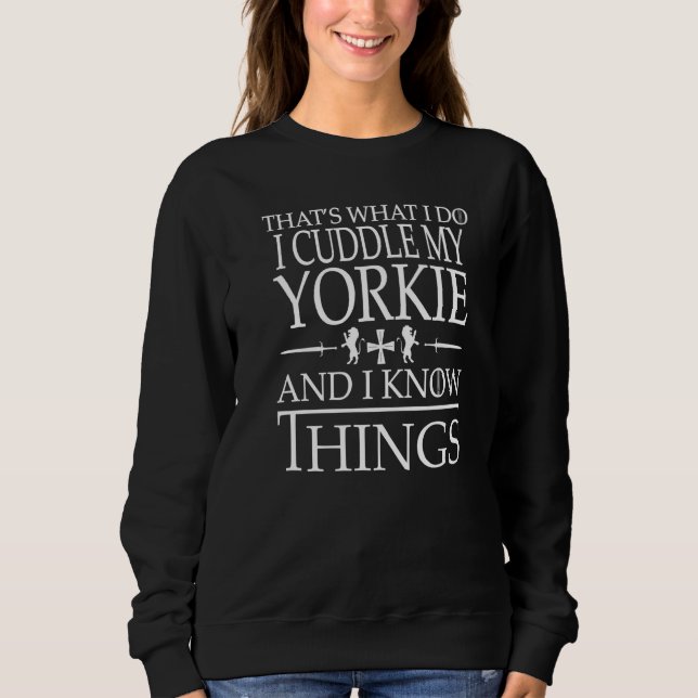 Yorkshire Terrier Smart Dog Lover Premium Sweatshirt (Vorderseite)