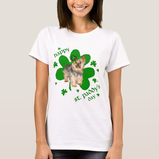 Yorkshire Terrier St Patricks Day T-Shirt (Vorderseite)