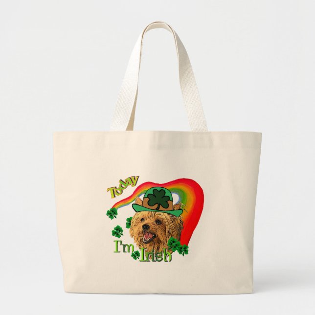 Yorkshire Terrier St Patricks Jumbo Stoffbeutel (Vorne)