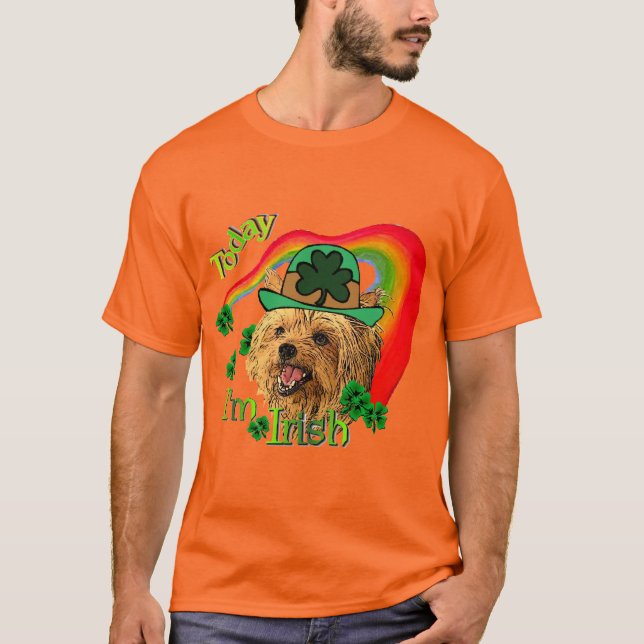 Yorkshire Terrier St Patricks T-Shirt (Vorderseite)