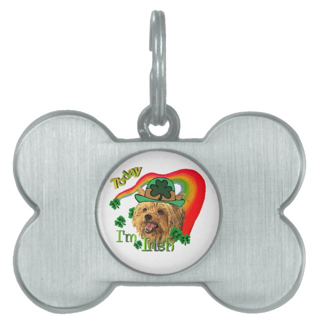 Yorkshire Terrier St Patricks Tiermarke (Vorderseite)