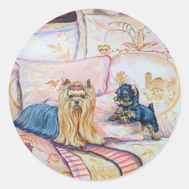 Yorkshire Terrier Stickers (Vorderseite)