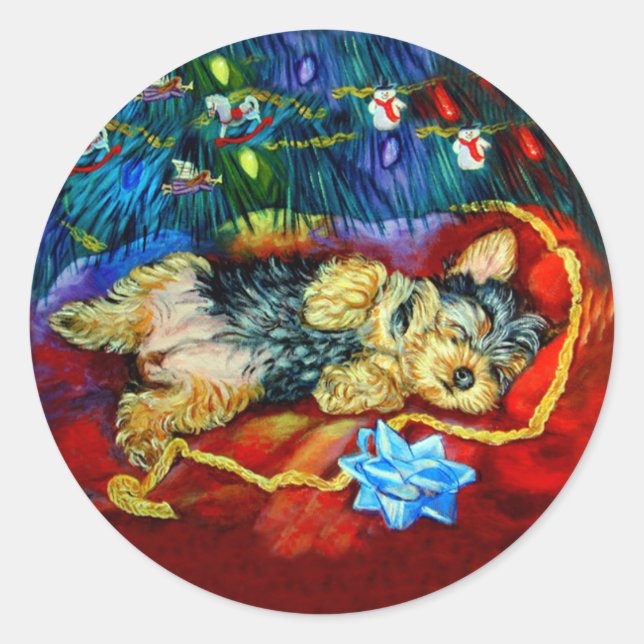 Yorkshire Terrier Stickers (Vorderseite)