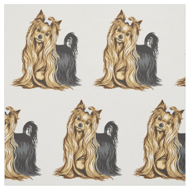 Yorkshire-Terrier Stoff (Muster)