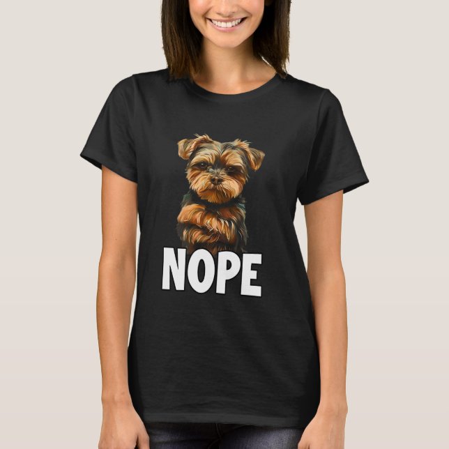 Yorkshire Terrier T, fun dog walking outfit for do T-Shirt (Vorderseite)
