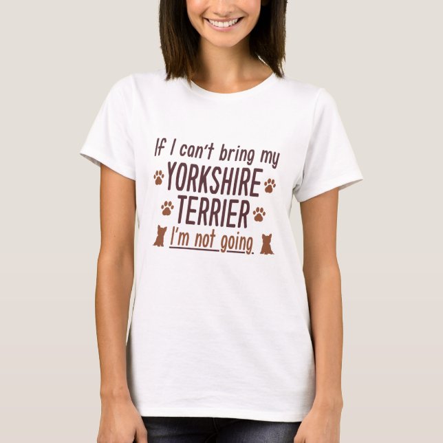 Yorkshire Terrier T-Shirt (Vorderseite)