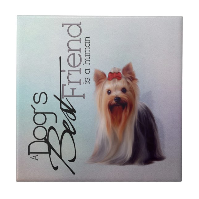 Yorkshire Terrier tile Fliese (Vorderseite)