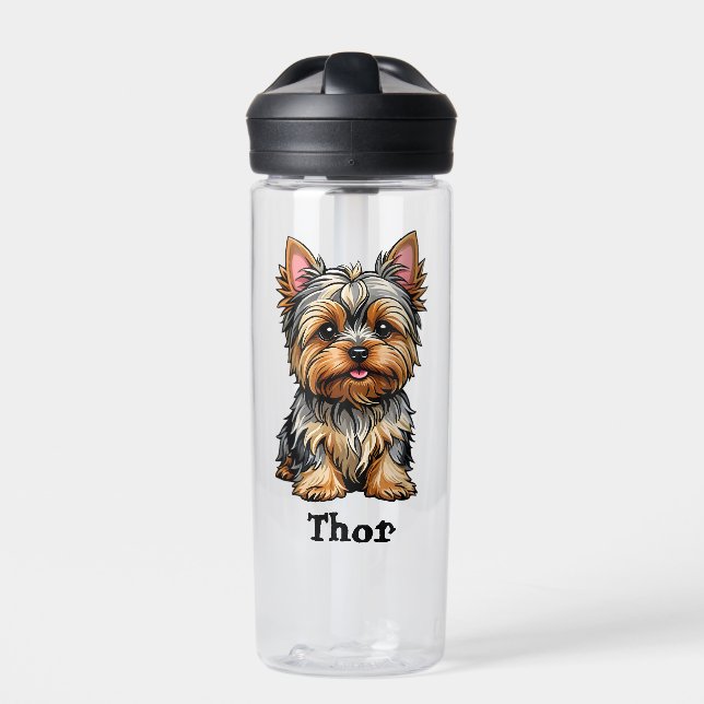 Yorkshire Terrier Trinkflasche (Vorderseite)