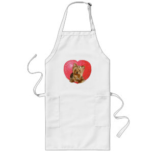 Yorkshire Terrier Valentinstag Lange Schürze