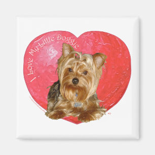 Yorkshire Terrier Valentinstag Magnet