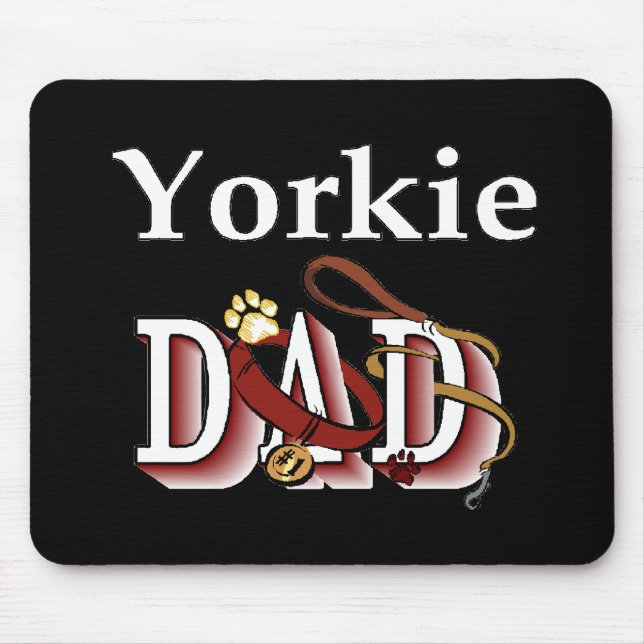 Yorkshire Terrier Vater Geschenke Mousepad (Vorne)