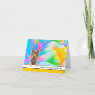 Yorkshire Terrier Vielen Dank für Ihre Anwesenheit Dankeskarte