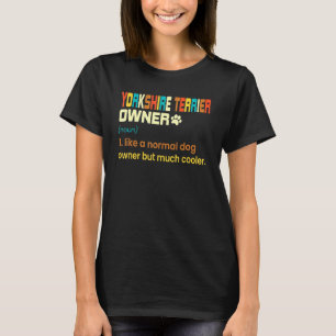 Yorkshire Terrier Vintag Retro Dog Mama Vater T-Shirt