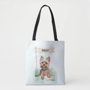 Yorkshire Terrier Wasserfarbe Personalisierter Hun