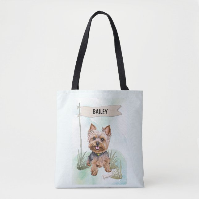 Yorkshire Terrier Wasserfarbe Personalisierter Hun (Vorderseite)
