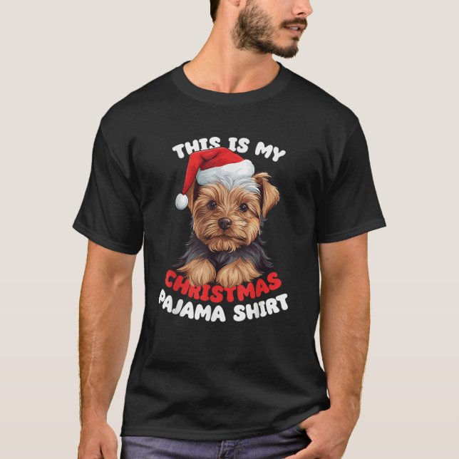 Yorkshire Terrier Weihnachten Das ist meine Weihna T-Shirt (Vorderseite)