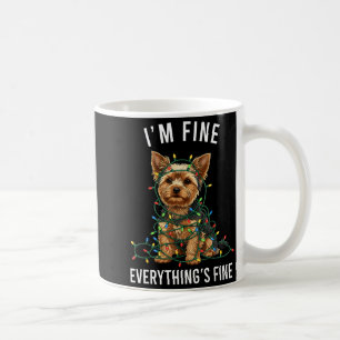 Yorkshire Terrier Weihnachten Mir geht's gut Alles Kaffeetasse