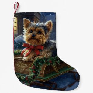 Yorkshire Terrier Weihnachtsfeiertage Kleiner Weihnachtsstrumpf