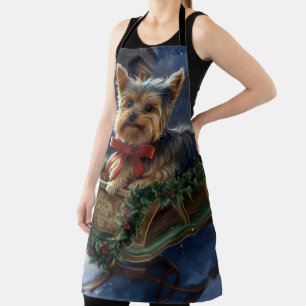 Yorkshire Terrier Weihnachtsfest Saison Schürze