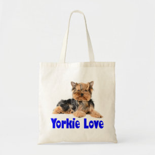 Yorkshire Terrier Welpe Hund Blaue Liebe Einkaufst Tragetasche