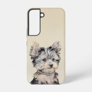 Yorkshire Terrier Welpenmalerei Originale Hundekun Samsung Galaxy Hülle