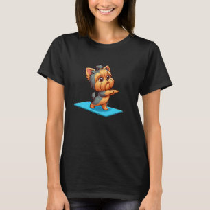 Yorkshire Terrier Yoga Hund Lustige Meditation T-Shirt