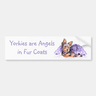 Yorkshire Terrier Yorkie Angel Autoaufkleber