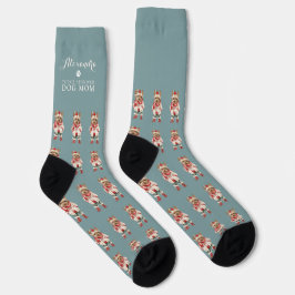 Yorkshire Terrier Yorkie Aquamarin Custom Socken