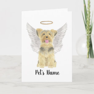 Yorkshire Terrier Yorkie Beileid Memorial Karte
