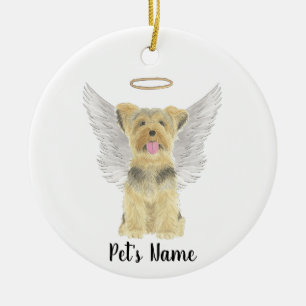 Yorkshire Terrier Yorkie Beileid Memorial Keramik Ornament