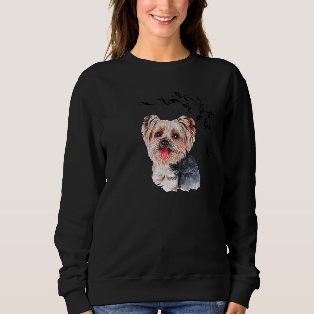 Yorkshire Terrier Yorkie Dog Sweatshirt (Vorderseite)