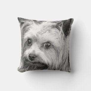 Yorkshire Terrier Yorkie Favorite Breed Sketch Kissen