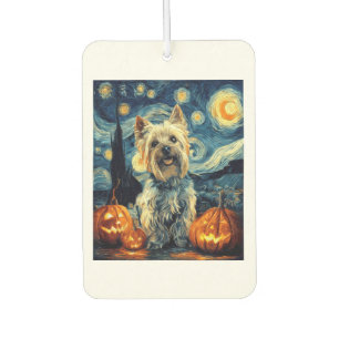 Yorkshire Terrier Yorkie Hund von van gogh Sternen Autolufterfrischer