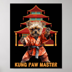 Yorkshire Terrier Yorkie Karate Martial Arts Lusti Poster