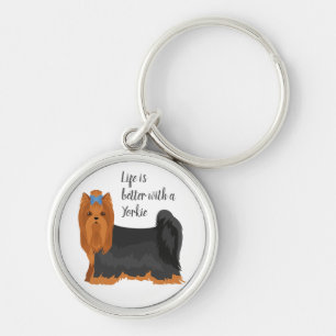 Yorkshire Terrier. Yorkie Key Schlüsselanhänger. J Schlüsselanhänger