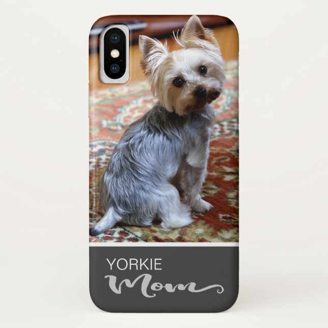 Yorkshire-Terrier Yorkie Mama addieren Ihr Case-Mate iPhone Hülle (Rückseite)