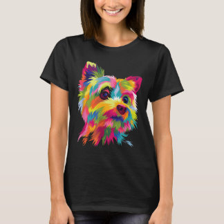 Yorkshire Terrier Yorkie Pop Art Popart Dog T-Shirt