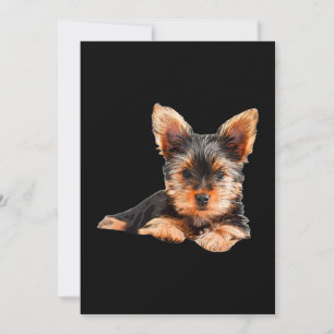 Yorkshire Terrier Yorkie Puppy Dog Dankeskarte
