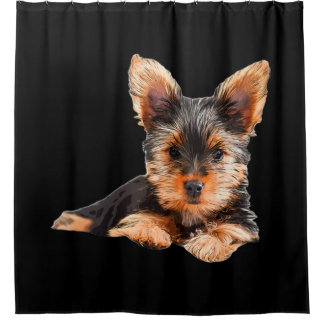 Yorkshire Terrier Yorkie Puppy Dog Duschvorhang