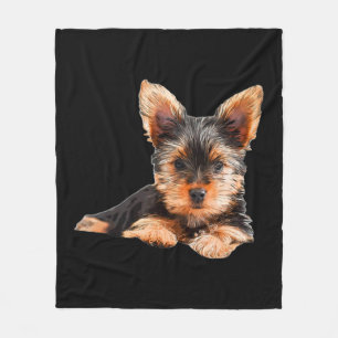 Yorkshire Terrier Yorkie Puppy Dog Fleecedecke