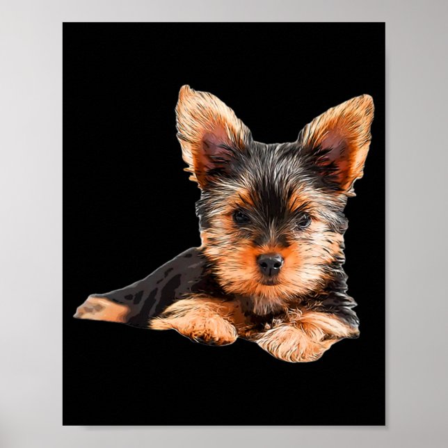 Yorkshire Terrier Yorkie Puppy Dog Poster (Vorne)