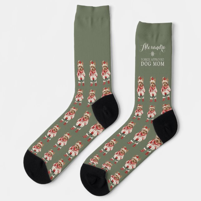 Yorkshire Terrier Yorkie Socken (Linkes Detail)