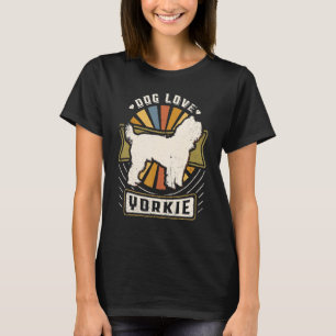 Yorkshire Terrier Yorkie Vintage Klassischer Retro T-Shirt