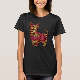 Yorkshire Terrier Yorkie voller Yorkie Word Art T-Shirt