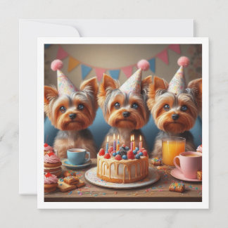 Yorkshire Terrier, Yorkshire Geburtstag Einladung