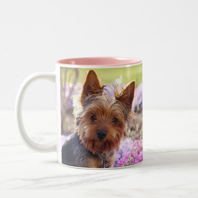 Yorkshire Terrier Zweifarbige Tasse (Links)