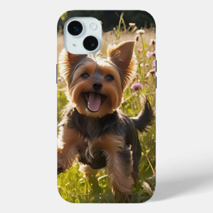 Yorkshire Terriers spielen im Gras Case-Mate iPhone Hülle