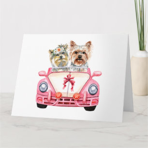 Yorkshire Terrier's Wedding Design Karte